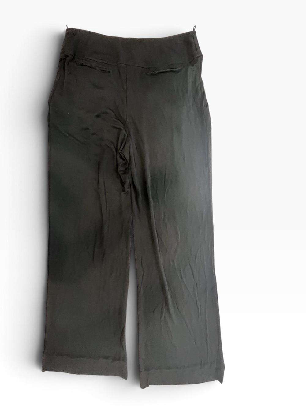 Giorgio Armani Black Pleated Wide Leg Trousers Pants Italy Size 40 US Sz 6 - Picture 2 of 10